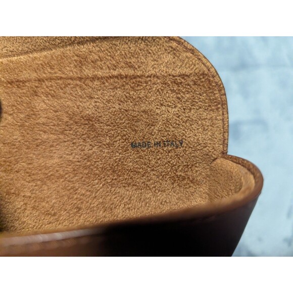 RAY-BAN SUNGLASSES GENUINE LEATHER CASE AND HARD BOX MADE IN ITALY FREE SHIPPING - Picture 4 of 8